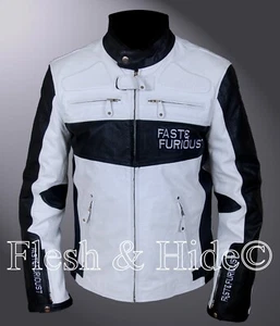 Fast And Furious 7 Vin Diesel Cafe Racer Logo Jacket - Picture 1 of 10