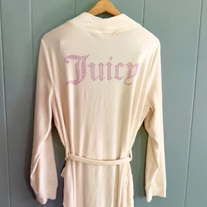 Juicy Couture pink robe S/M vintage rhinestone Juicy logo glamcore Y2K coquette - Picture 1 of 9