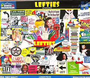 Lefties COMP 1000-teiliges Puzzle Redford Willis Deniro Jolie Gates O'Bama McCartney - Bild 1 von 13