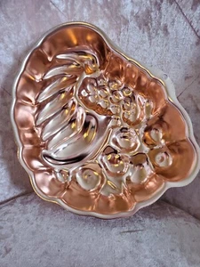 Copper Cornucopia Jello/cake Mold Thanksgiving Baking Hard to Find - Picture 1 of 5