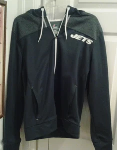 Majestic New York Jets Therma Base Zippered Jacket w/Hood Medium - Picture 1 of 4