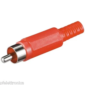 SPINA RCA IN PLASTICA COASSIALE ROSSA - Imagen 1 de 1