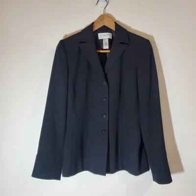 Trajes Liz Claiborne Mujer Negro Clásico Blazer / Talla 4 / RN 52438 Foto 1 de 4