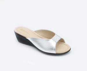 Roberta pantofole eleganti da donna con brillantini in pelle ciabatte sandali - Picture 1 of 6