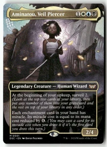 Aminatou, Veil Piercer (Borderless) M 1 Non-Foil NM MTG Commander: Duskmourn - Picture 1 of 1