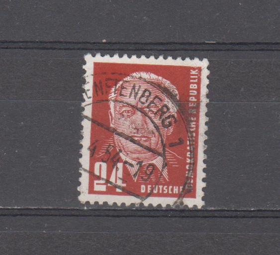 GERMANY DDR  : 1950/51 - USED - SCOTT # 55    PRES. WILHELM PIECK - Image 1 of 1