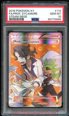Pokemon Steam Siege Professor Sycamore 114 PSA 10 - Image 1 of 2
