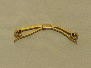 Vintage Curled Ends Mens Tie Collar Bar Jewelry Clip Pat # 82,051 - Picture 1 of 7