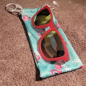 Goodr Youth Red / Green Cactus Polarized Sunglasses with Carrying Case - Picture 1 of 6