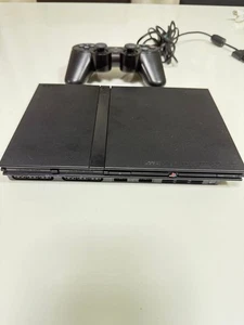 Playstation 2 Schwarz Konsole mit Controller Gebraucht Spielsystem - Bild 1 von 16