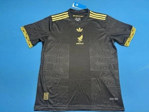 Men’s Mexico Black And Gold Souvenir Jersey 2025/26 Size XXL Slim Fit - Picture 1 of 6