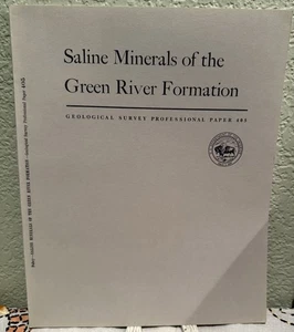 J J Fahey / Saline Minerals of the Green River Formation with Section 1st 1962 - Picture 1 of 1