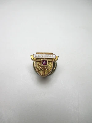 Pin de tachuela General Tire Tie Tack de colección premio al empleado de 15 años 10K rubí Foto 1 de 4