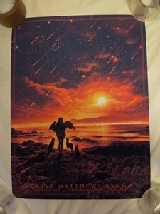 Dave Matthews Band 2023 Irvine Poster Sunset Variante Daniel Danger AP signiert - Bild 1 von 3