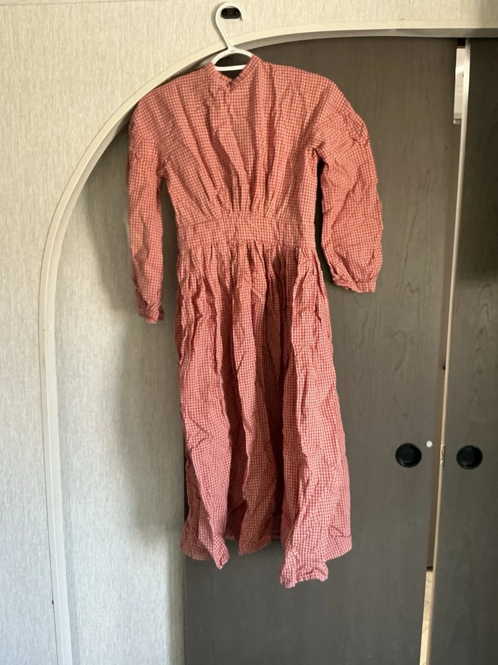 Vestido de recreación de la Guerra Civil hecho a mano para niños talla grande Foto 1 de 1