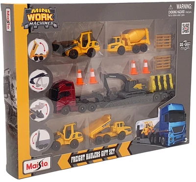 Maisto Mini Work Machines 12630V - Freight Haulers Volvo Construction Gift Set - Image 1 of 4