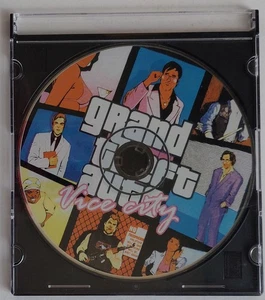Grand Theft Auto: Vice City PC CD-ROM solo disco videogioco opera d'arte rara - Foto 1 di 1