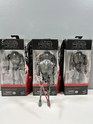 Star Wars Black Series Super Battle Droid Army 4 figuras!!  3 Nuevo en caja 1 Suelto Foto 1 de 4