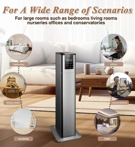 Humidifiers for Large Rooms, 13L/3.43Gal Top Fill Floor Humidifiers Cold Mist... - Picture 1 of 5