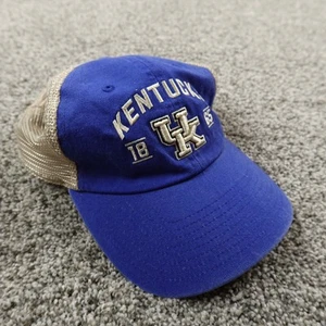 Kentucky Wildcats Hat Cap Snap Back Blue Mesh UK KY NCAA Basketball Trucker Mens - Picture 1 of 9