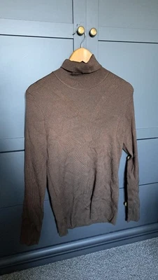 La Redoute Brown Turtle Neck Jumper Size L - Image 1 of 4
