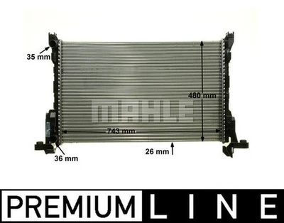 MAHLE Premium Line Coolant Radiator CR85000P for RENAULT TRAFIC 13- etc - Image 1 of 3