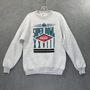 Vintage Jerzees Super Bowl XXVII Coca Cola Sweatshirt 1994 Atlanta Herren Large - Bild 1 von 13