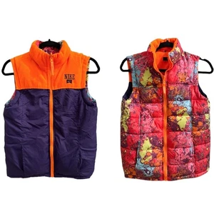 Nike Reversible Kids Vest Large Orange Purple Colorful NWT Sporty Athleisure - Picture 1 of 12