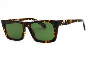 OFF WHITE ALBANY 6055 Sunglasses Havana Frame Green Lenses 56mm - Picture 1 of 4