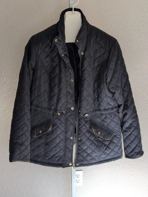 Jason Maxwell Jacket Womens XL Navy Blue Quilted Lined Puffer Coat - Image 1 of 4