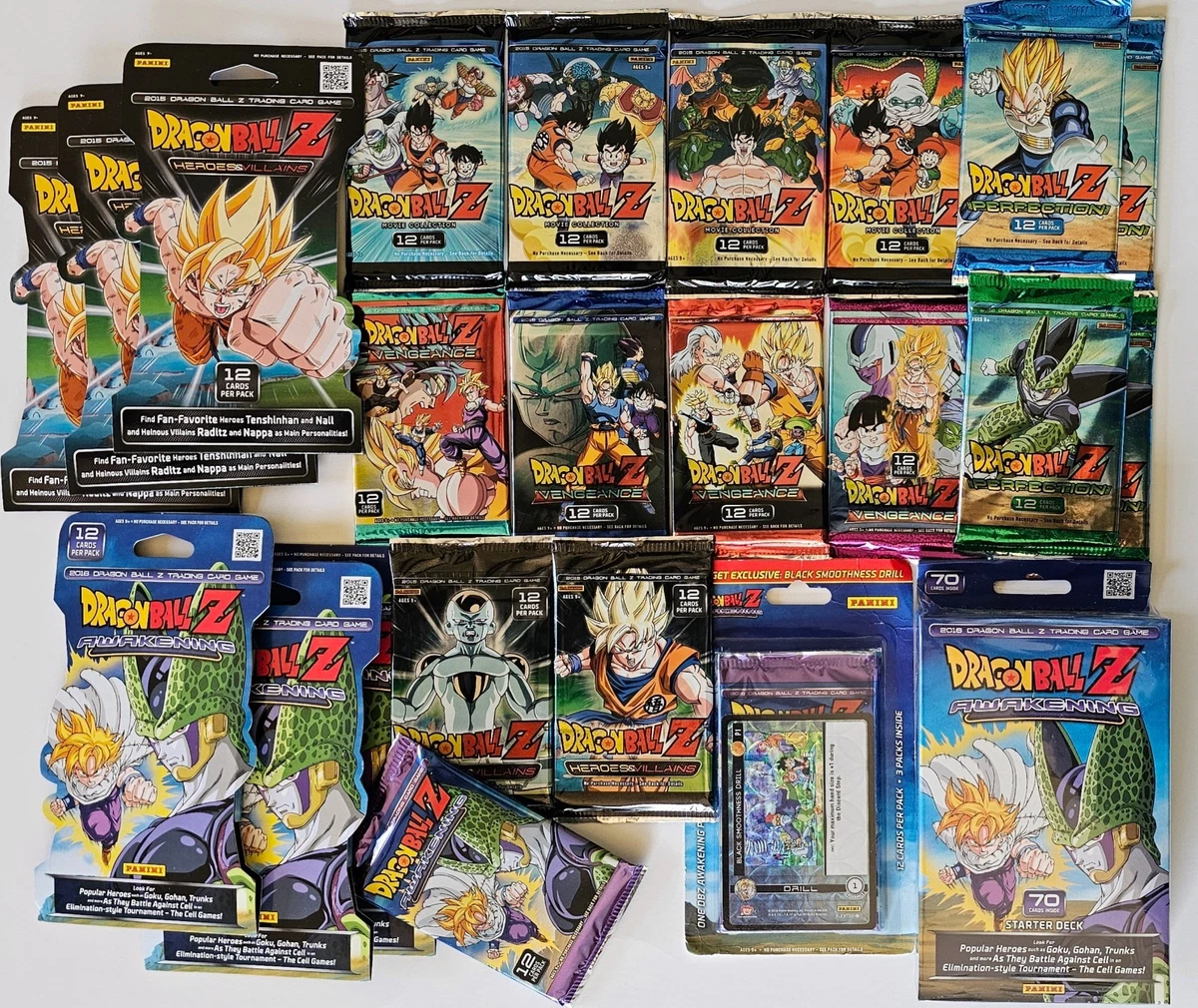 Dragon Ball Z TCG Sealed Collectible Card Game Packs in English