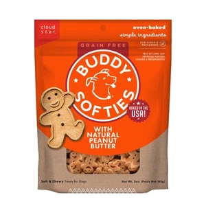 Buddy Biscuit Softies 5 oz. Pouch, Grain-Free Soft & Chewy, Natural Peanut Bu... - Picture 1 of 9