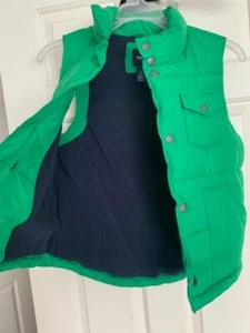Gap Kids Youth Boys Puffer Vest Jacket Black Grey Size Large - Picture 1 of 3