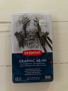Derwent Graphic 6B-4H Pencil Set of 12 Sizes 34214 - Picture 1 of 3
