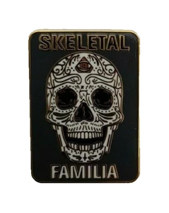 OFFICIAL SKELETAL FAMILY UK POST PUNK BAND PIN BADGE - Picture 1 of 1