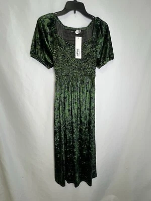 Piper & Scoot новый с Ярлыками Velten со сборками макси платье охотник зеленый размер XS - Изображение 1 из 4