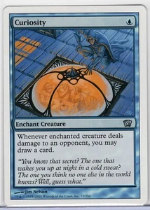 1x Curiosity - MTG Core Set 8th Edition - Near Mint - Foto 1 di 1