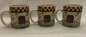 Thomson Pottery Beth Vincent- Stephens  2002 Country Home 8 Oz Mugs, Set Of 3 - Picture 1 of 7