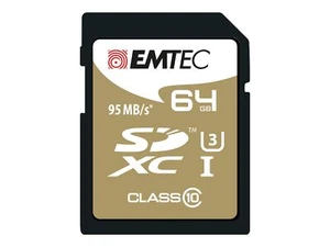 EMTEC SpeedIN Pro R95/W85 SDXC 64GB, UHS-I U3, klasa 10 - Zdjęcie 1 z 1