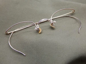 NOS Vintage AO Fulvue 1/10 12k GF Rimless Numont Antique Eyeglasses - Picture 1 of 12