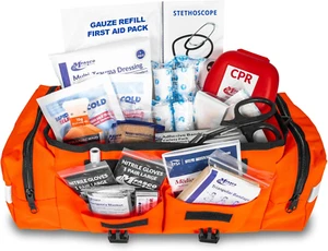 Erste-Hilfe-Set - voll bestückte tragbare reflektierende Tasche - First Responder Emergenc - Bild 1 von 12