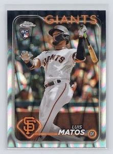 2024 Topps Chrome Raywave Refractor Luis Matos San Francisco Giants - Picture 1 of 2