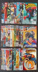 DC SUPERMAN= 104 Thru 121 Ann-8/ADVENTURE/JLA YEAR ONE=1 Thru 12 (46 BOOK LOT) - Picture 1 of 12