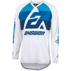 Answer Syncron CC Junior MX Jersey Motocross Off-Road Blue White - Picture 1 of 2