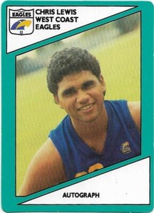 1988 Scanlens (79) Chris LEWIS West Coast :+: