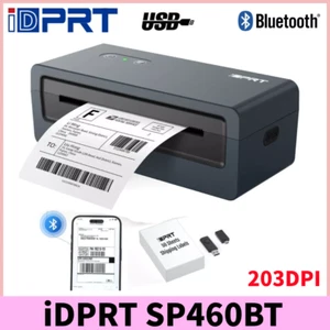 iDPRT SP460BT 203DPI Bluetooth USB Thermal Label Shipping Label Printer Mini - Picture 1 of 13