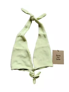 Stone fox swim Rico bikini halter top only pomelo terry size S NWT - Picture 1 of 5