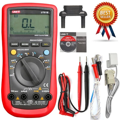 UNI-T UT61B/UT61C/UT61D/UT61E+  Auto Range Digital Multimeter - Image 1 of 3