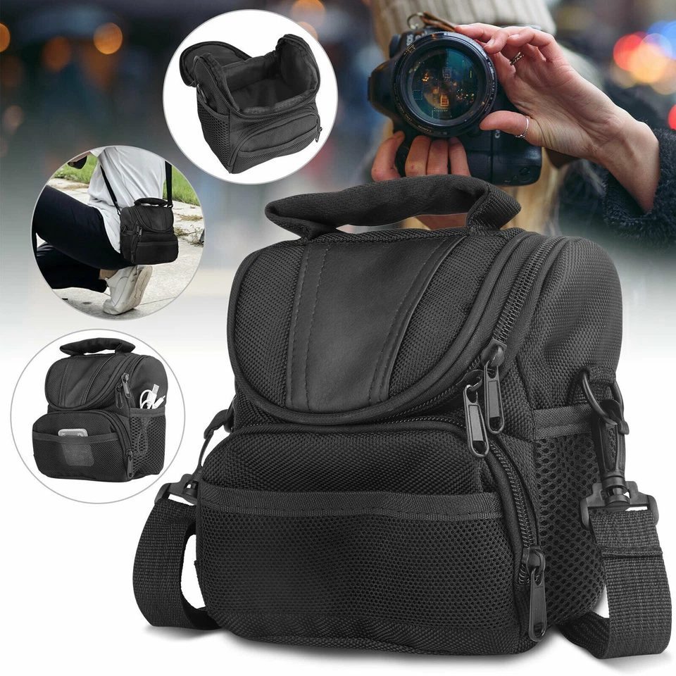 Camera Backpack Bag Case Shoulder Pouch For Canon Nikon Sony Rebel DSLR US - Image 1 of 4