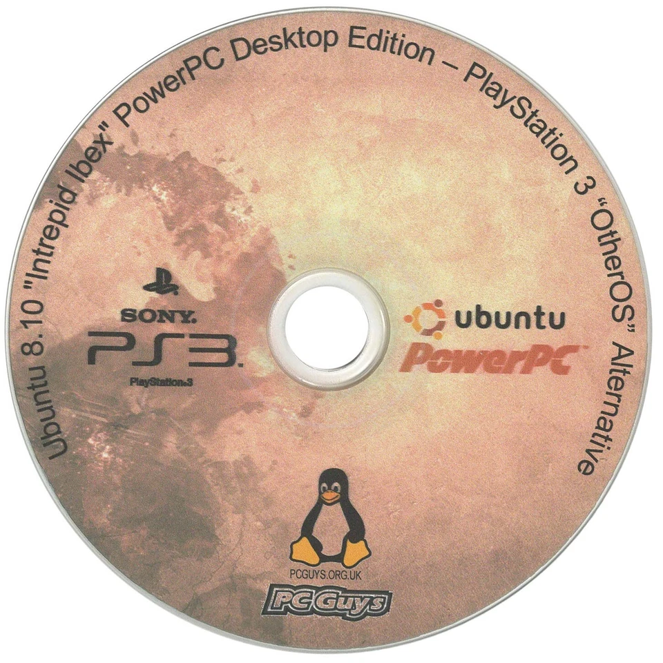 Ubuntu 8.10 Intrepid Ibex PowerPC Desktop – PlayStation 3 “OtherOS” Alternative - Image 1 of 1